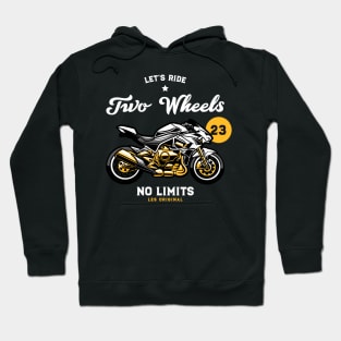 Two Wheels No Limits Motorcycle Hoodie